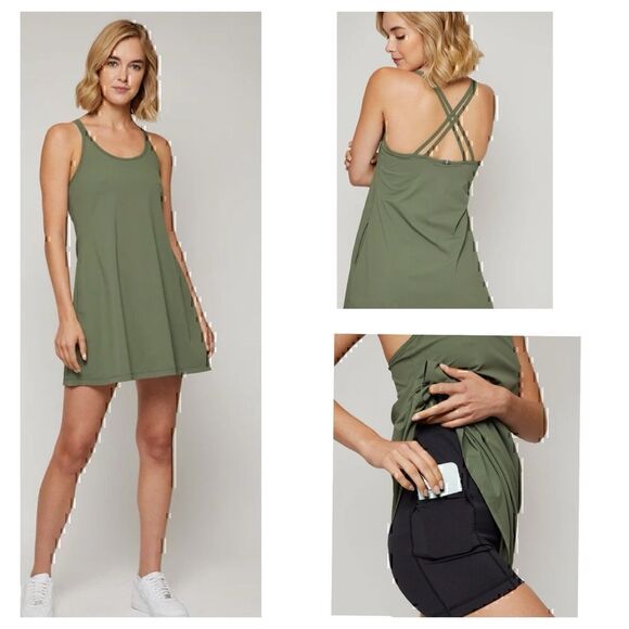 NWT 4 Laps Vitality Dress “Thyme” green - Picture 1 of 12